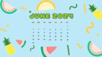 June Calendar Wallpaper 2024 7