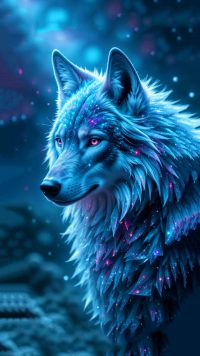 Epic Galaxy Wolf Wallpaper 3