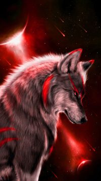 Epic Galaxy Wolf Wallpaper 7