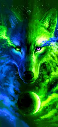 Epic Galaxy Wolf Wallpaper 6