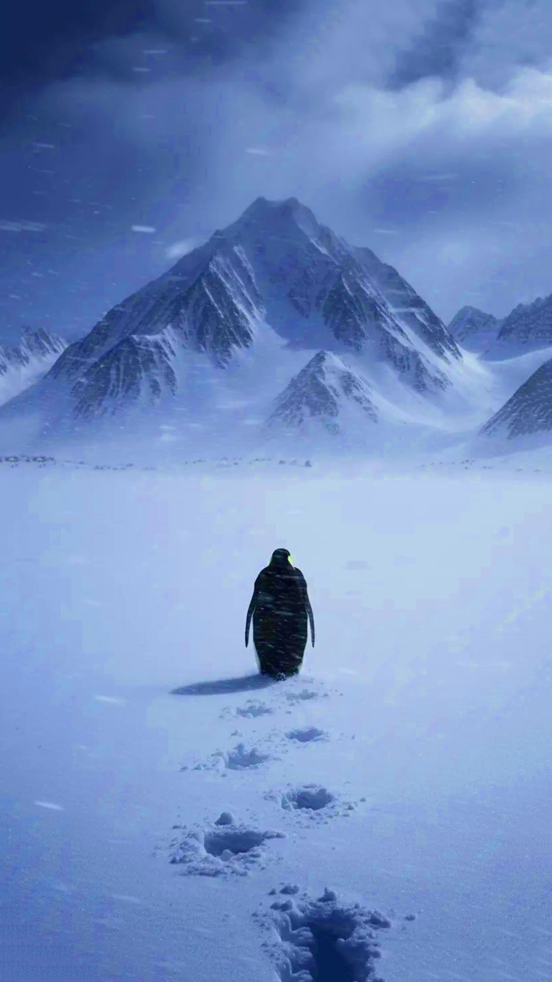 Viral Penguin Mountain Wallpaper 1