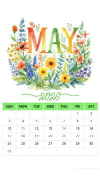 May 2026 Wallpaper 2