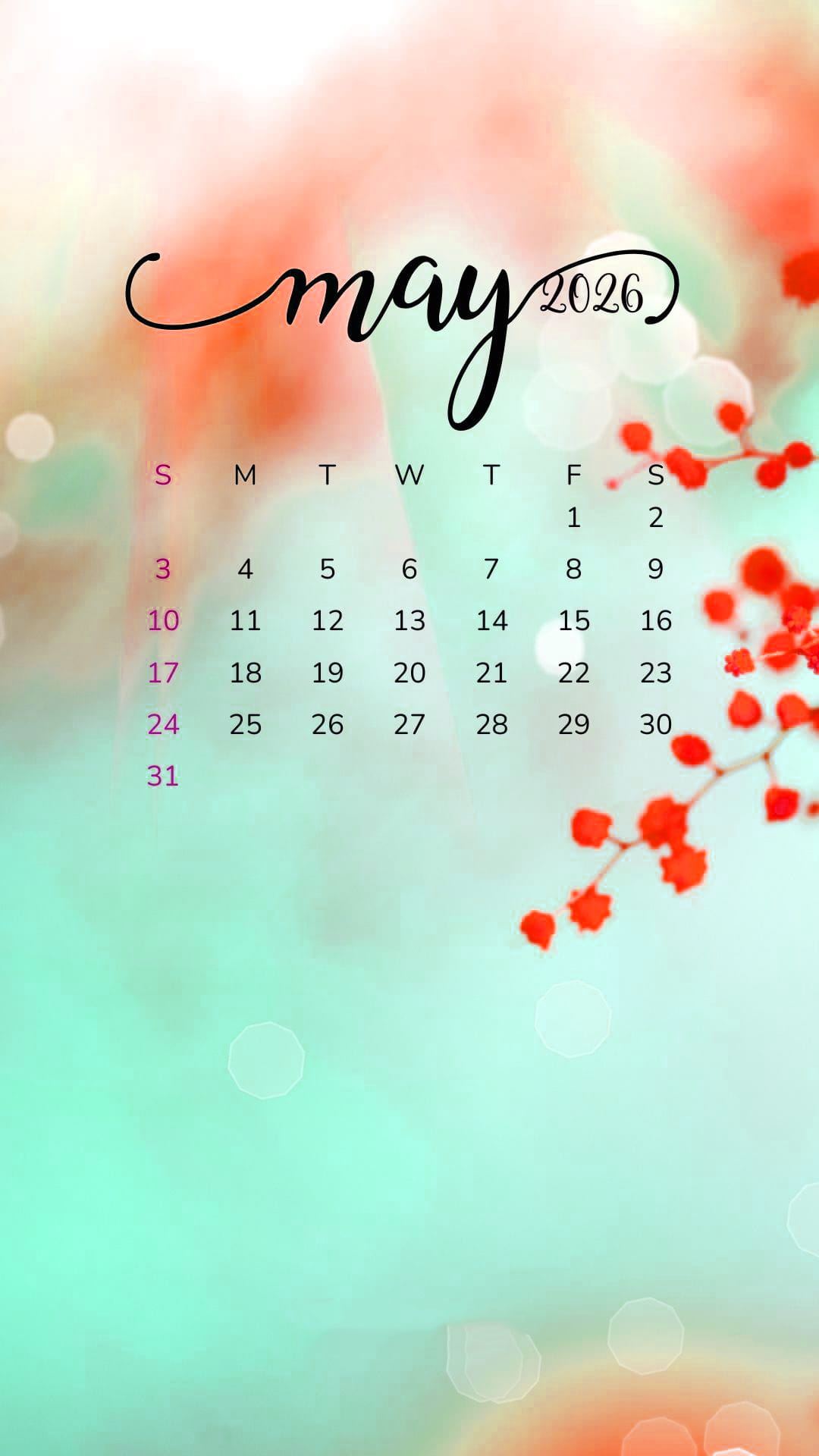 May 2026 Wallpaper 1