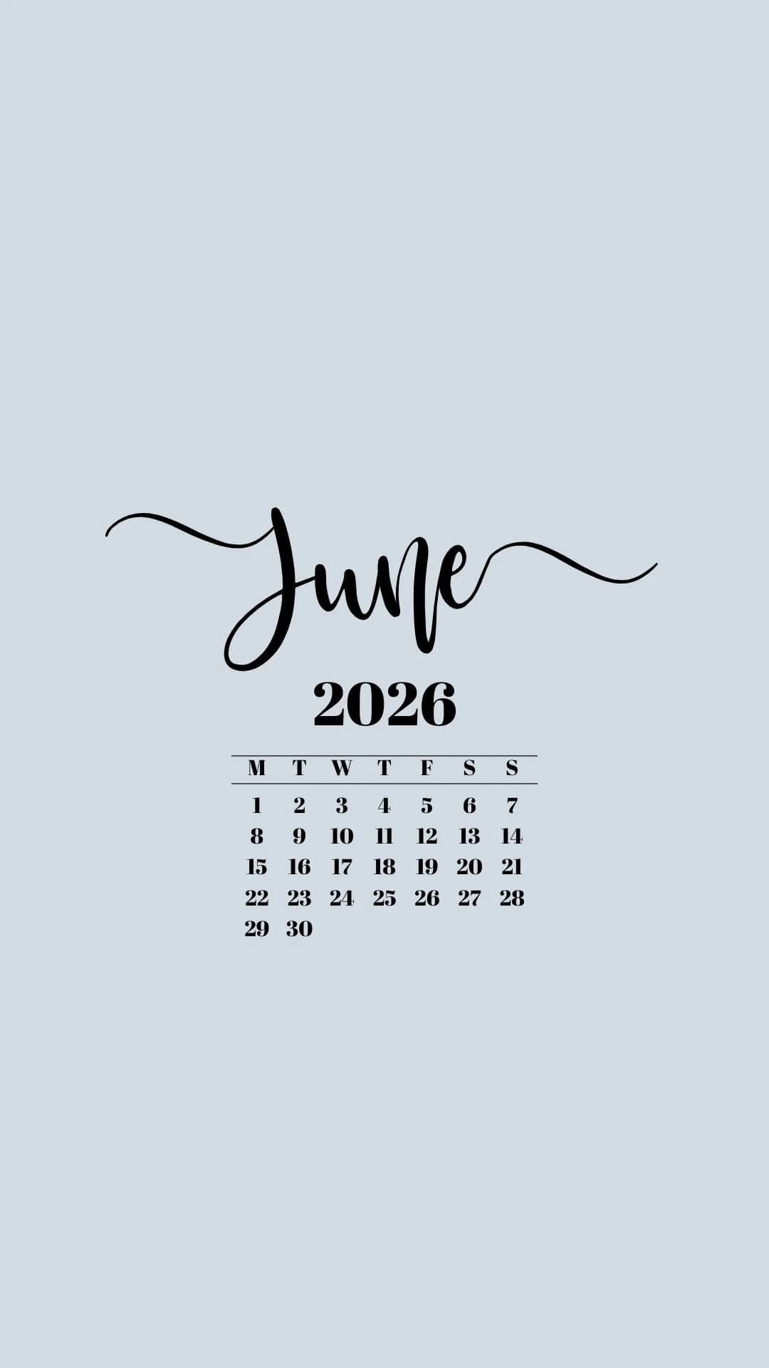 June 2026 Wallpaper 1